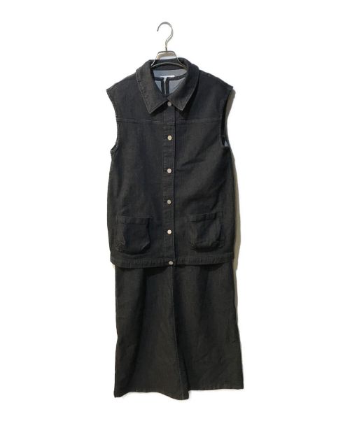 Ameri（アメリ）Ameri (アメリ) VEST SET DENIM DRESS 01320590270 ブルー サイズ:Mの古着・服飾アイテム