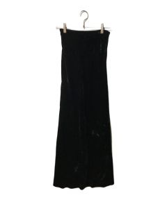 中古・古着通販】CLANE (クラネ) FLOW VELVET SKIRT ネイビー サイズ 