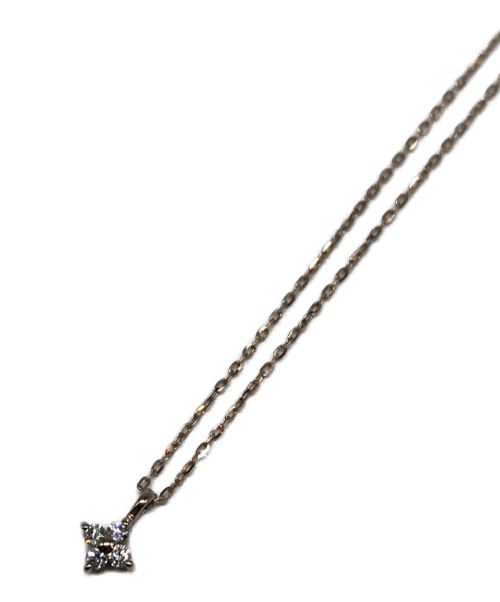 ete（エテ）ete (エテ) レイヤー ダイヤモンド フローレット ネックレス ピンク×ゴールドの古着・服飾アイテム