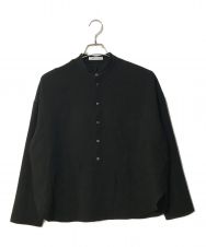 GALERIE VIE (ギャルリーヴィー) ダブルクロス ワイドプルオーバーシャツ ブラック サイズ:Free
