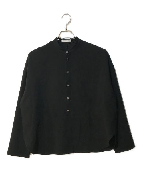 GALERIE VIE（ギャルリーヴィー）GALERIE VIE (ギャルリーヴィー) ダブルクロス ワイドプルオーバーシャツ ブラック サイズ:Freeの古着・服飾アイテム