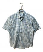 L.L.Beanエルエルビーン）の古着「半袖シャツ ボタンダウン チェックシャツ」｜ブルー