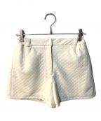 HER LIP TOハーリップトゥ）の古着「Quilted Flare Bell Shorts 1234303126」｜アイボリー