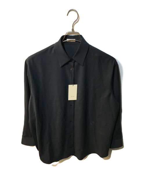 DES PRES（デ プレ）DES PRES (デ プレ) ハイツイストギャバジン ベーシックシャツ 22-01-14-01010 ブラック サイズ:36 未使用品の古着・服飾アイテム