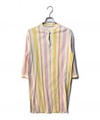 PHEENYフィーニー）の古着「Cotton stripe shirt dress PS21-SH03」｜マルチカラー