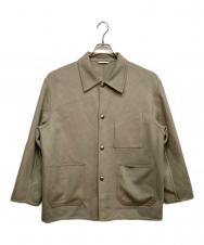 BEAUTY&YOUTH (ビューティーアンドユース) ショートビーバーフィニッシュ リバーメルトン カバーオール ベージュ サイズ:M