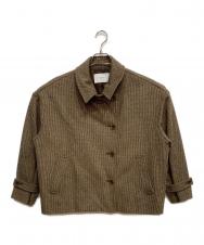 FRAMeWORK (フレームワーク) ピンチェックバルカラーショートコート ブラウン サイズ:Free