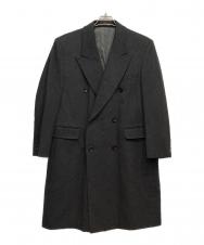 LANVIN (ランバン) カシミヤダブルチェスターコート グレー サイズ:R44-43(詳細採寸参照)