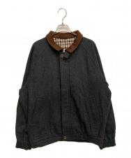 Aquascutum (アクアスキュータム) カシミヤ混ジップアップジャケット グレー サイズ:L
