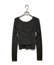 CLANE (クラネ) BUSTIER SET KNIT TOPS グレー サイズ:1