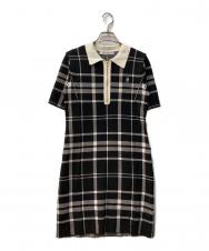 HER LIP TO (ハーリップトゥ) Trois Logo Knit Mini Dress ブラック サイズ:M
