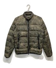 DIESEL (ディーゼル) ライダース型ダウンジャケット グリーン サイズ:L