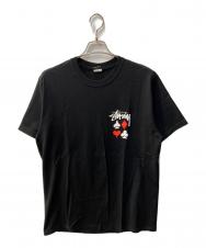 stussy (ステューシー) プリントTシャツ ブラック サイズ:L
