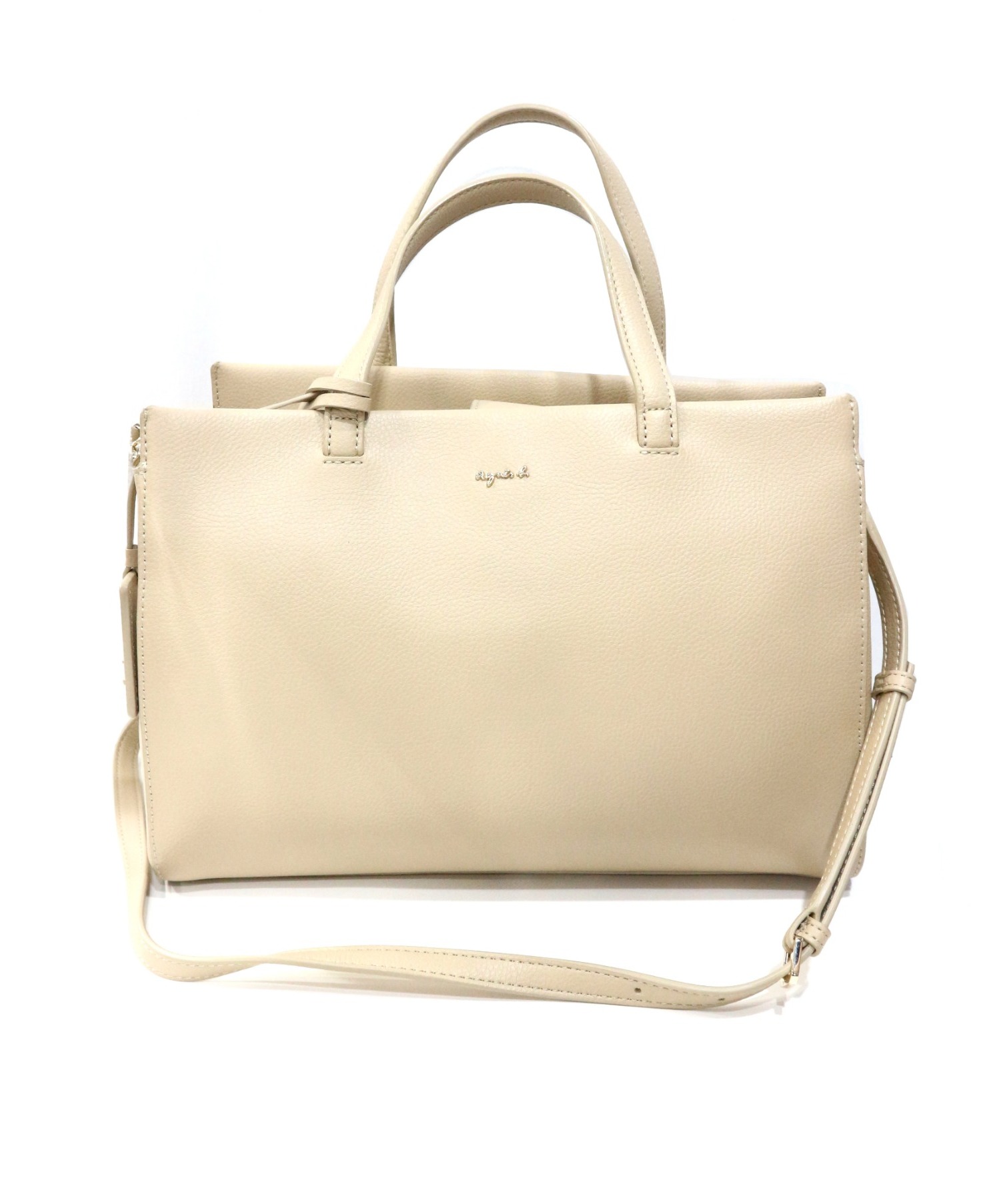 中古 古着通販 Agnes B Voyage アニエスベーボヤージュ 2wayショルダーバッグ ベージュ ブランド 古着通販 トレファク公式 Trefac Fashion
