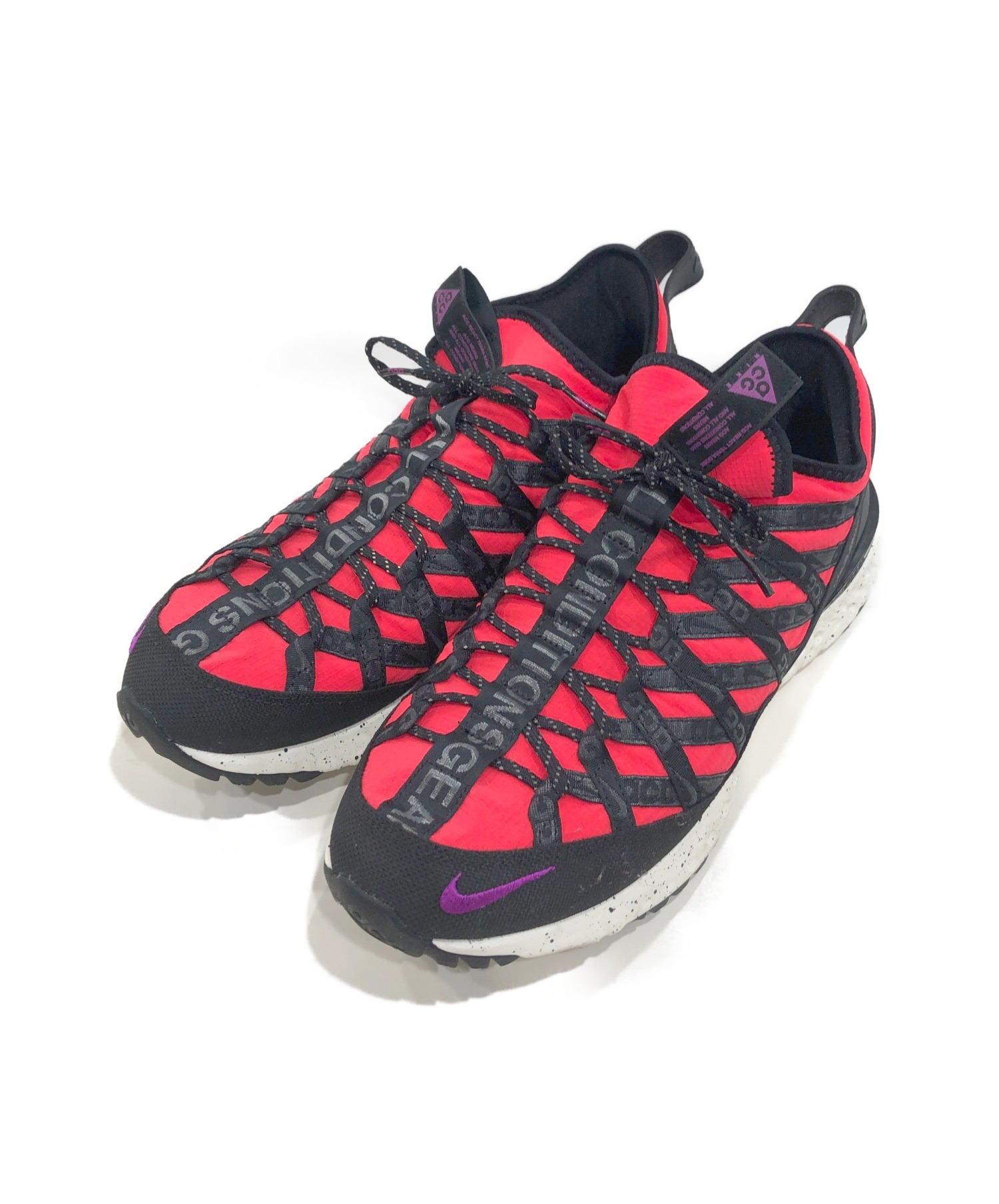 中古 古着通販 Nike Acg ナイキエージーシー ローカットスニーカー レッド ブラック サイズ 28ｃｍ React Terra Gobe Bv6344 600 ブランド 古着通販 トレファク公式 Trefac Fashion