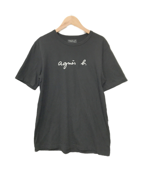 agnes b homme（アニエスベーオム）agnes b homme (アニエスベーオム) ロゴTシャツ ブラック サイズ:T1(下記参照)の古着・服飾アイテム