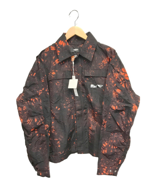 myne（マイン）myne (マイン) dyed nylon jacket ブラック×オレンジ サイズ:Mの古着・服飾アイテム
