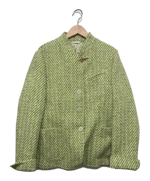 fay（フェイ）fay (フェイ) ツイードジャケット グリーン サイズ:40の古着・服飾アイテム
