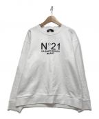 N°21（ヌメロヴェントゥーノ）の古着「ロゴコットントレーナー」｜ホワイト