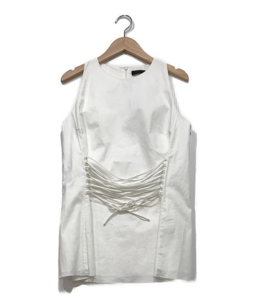 THE ROW（ザ ロウ）THE ROW (ザ ロウ) Tallo Lace-up Top ホワイト サイズ:2の古着・服飾アイテム