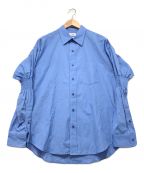 ALLEGE（アレッジ）の古着「Gather Sleeve Shirt」｜ブルー