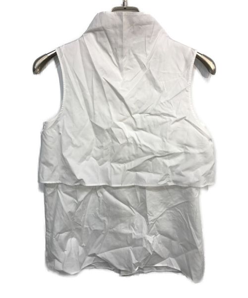 DES PRES（デ プレ）DES PRES (デプレ) ベーシックコットン レイヤードノースリーブシャツ ホワイト サイズ:FREEの古着・服飾アイテム