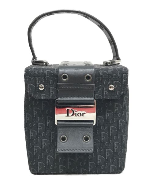 Christian Dior（クリスチャン ディオール）Christian Dior (クリスチャン ディオール) トロッターキューブ型バニティポーチ ブラックの古着・服飾アイテム