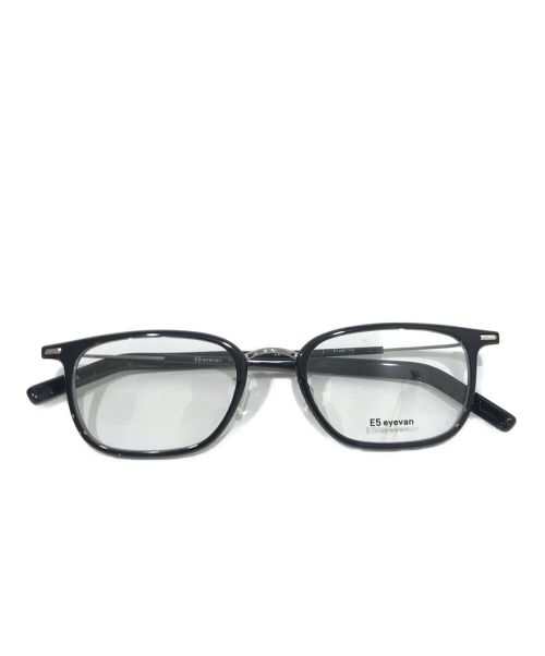 E5 eyevan（イーファイブ アイヴァン）E5 eyevan (イーファイブ アイヴァン) 伊達眼鏡 ブラックの古着・服飾アイテム