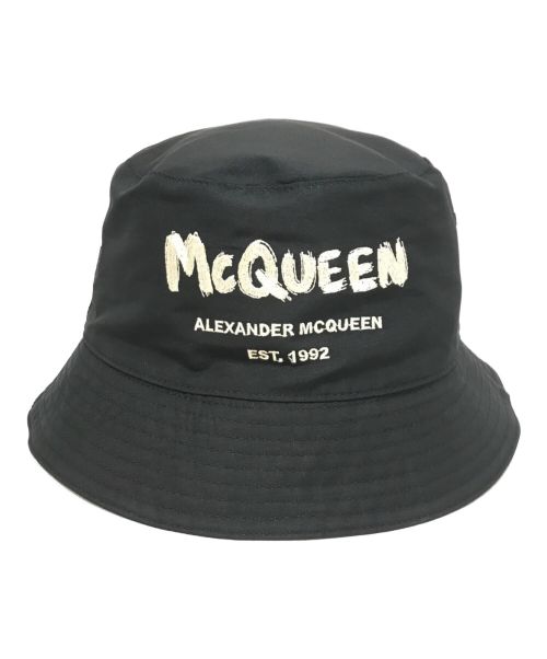 ALEXANDER McQUEEN（アレキサンダーマックイーン）ALEXANDER McQUEEN (アレキサンダーマックイーン) バケットハット ブラック サイズ:Mの古着・服飾アイテム