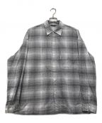 COOTIE PRODUCTIONSクーティープロダクツ）の古着「Ombre Check L/S Shirt」｜グレー