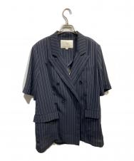 AMERI (アメリ) BACK CURTAIN OPEN HS JACKET ネイビー サイズ:S