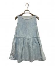 MM6 Maison Margiela (エムエムシックスメゾンマルジェラ) ノースリーブデニムチュニック インディゴ サイズ:36