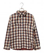 RRL (ダブルアールエル) プルオーバーチェックシャツ ブラウン サイズ:S