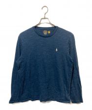 POLO RALPH LAUREN (ポロ・ラルフローレン) ロングスリーブカットソー ネイビー サイズ:L
