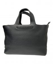 BOTTEGA VENETA (ボッテガベネタ) イントレチャートラインレザーハンドバッグ ブラック