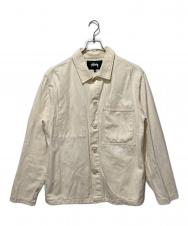 stussy (ステューシー) Canvas Shop カバーオールジャケット ベージュ サイズ:M