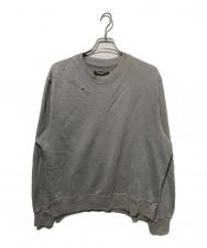AMIRI (アミリ) ショットガンダメージ加工スウェット グレー サイズ:M