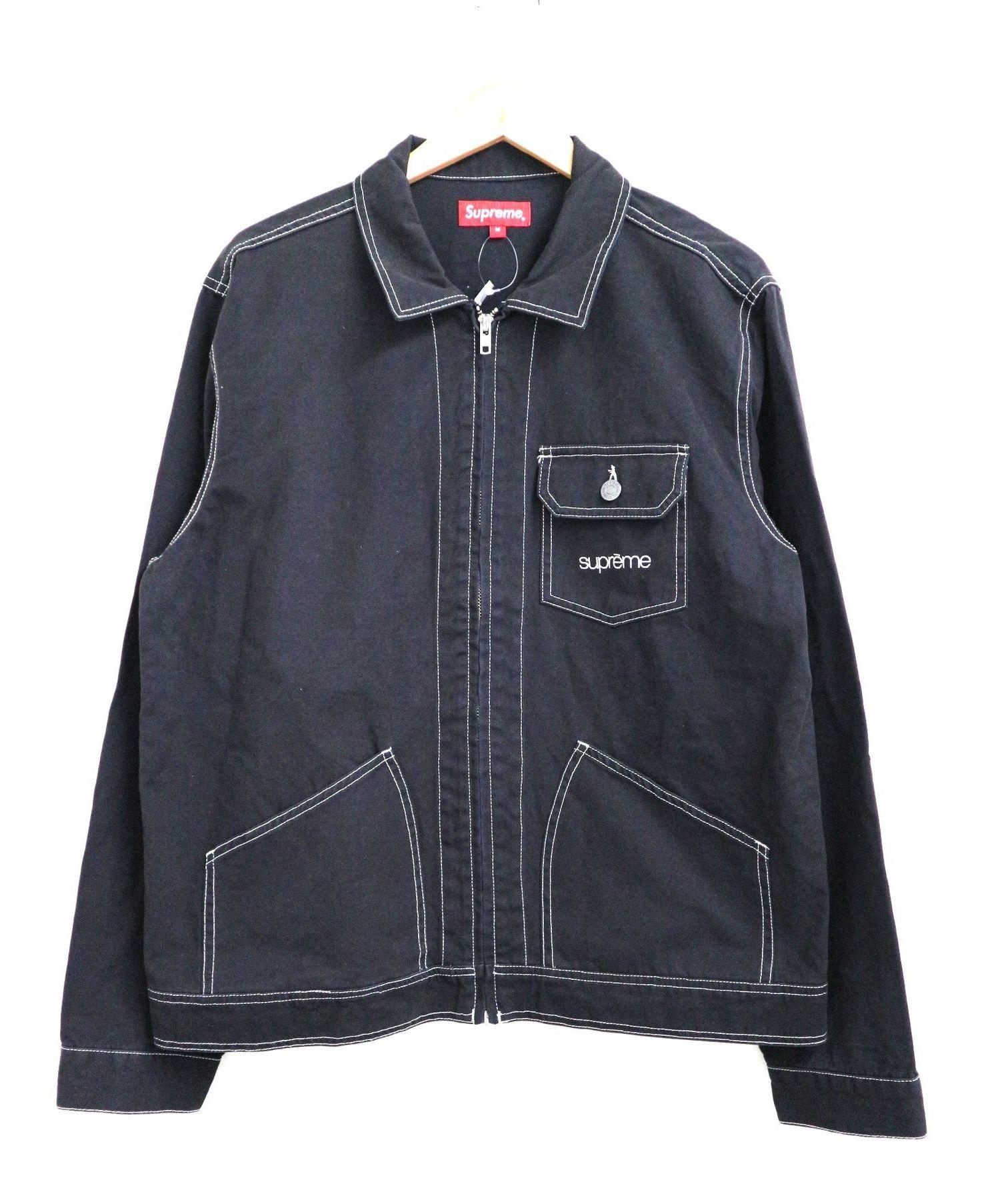 supreme contrast stitch work jacket