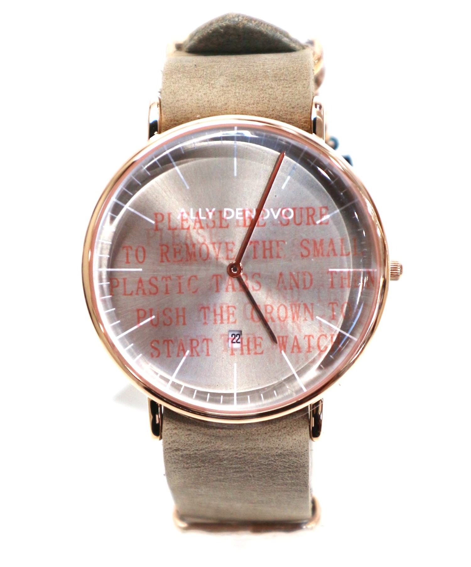 ALLY DENOVO (アリーデノヴォ) 腕時計 未使用品 「heritage date」