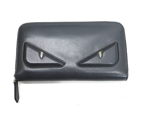 中古 古着通販 Fendi フェンディ 長財布 モンスターアイジップウォレット グレー 7m0210 O 76 1 0274 ブランド 古着通販 トレファク公式 Trefac Fashion