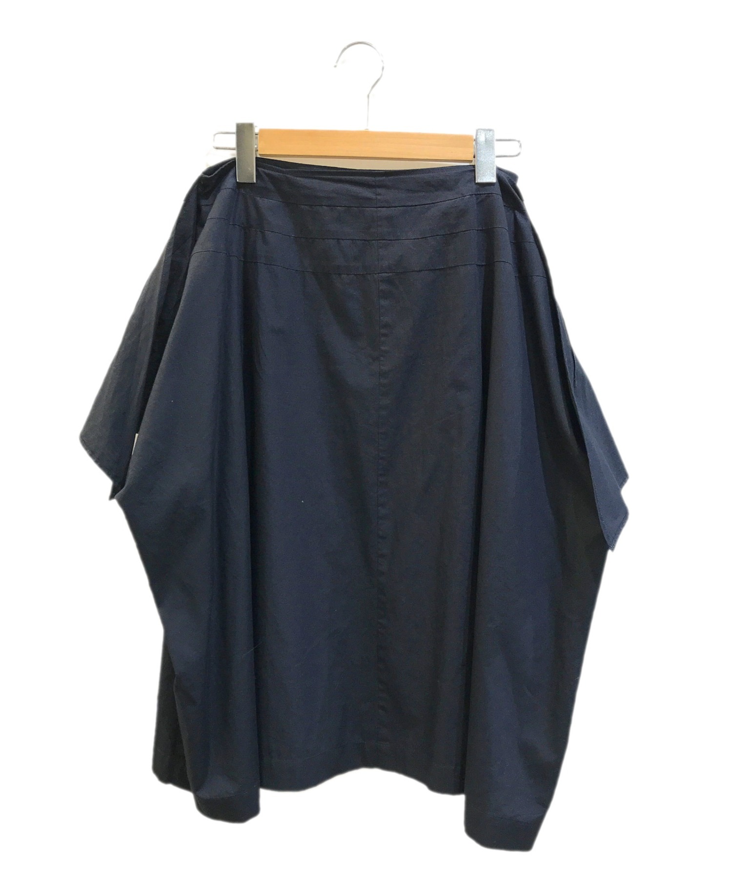 【中古・古着通販】tricot COMME des GARCONS (トリココムデギャルソン) [OLD]デザインスカート ネイビー サイズ:M AD2003 オールドギャルソン｜ブランド