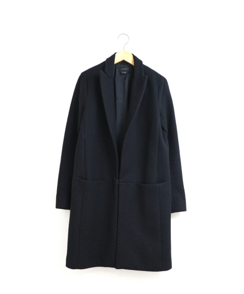 中古 古着通販 Theory セオリー カシミヤ混フックボタンチェスターコート ブラック サイズ S ブランド 古着通販 トレファク公式 Trefac Fashion