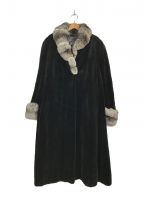 SAGA MINK（サガミンク）の古着「オールミンクコート」｜ブラック