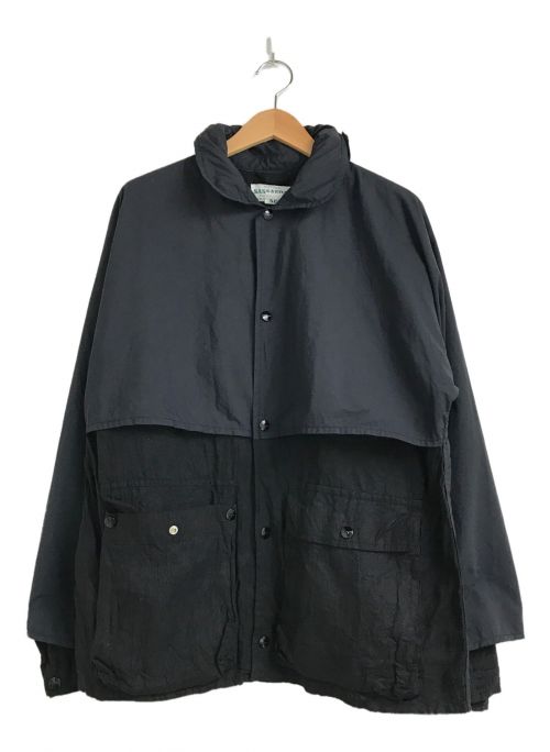 SASSAFRAS（ササフラス）SASSAFRAS (ササフラス) プランツクルーザージャケット ネイビー×ブラック サイズ:Sの古着・服飾アイテム