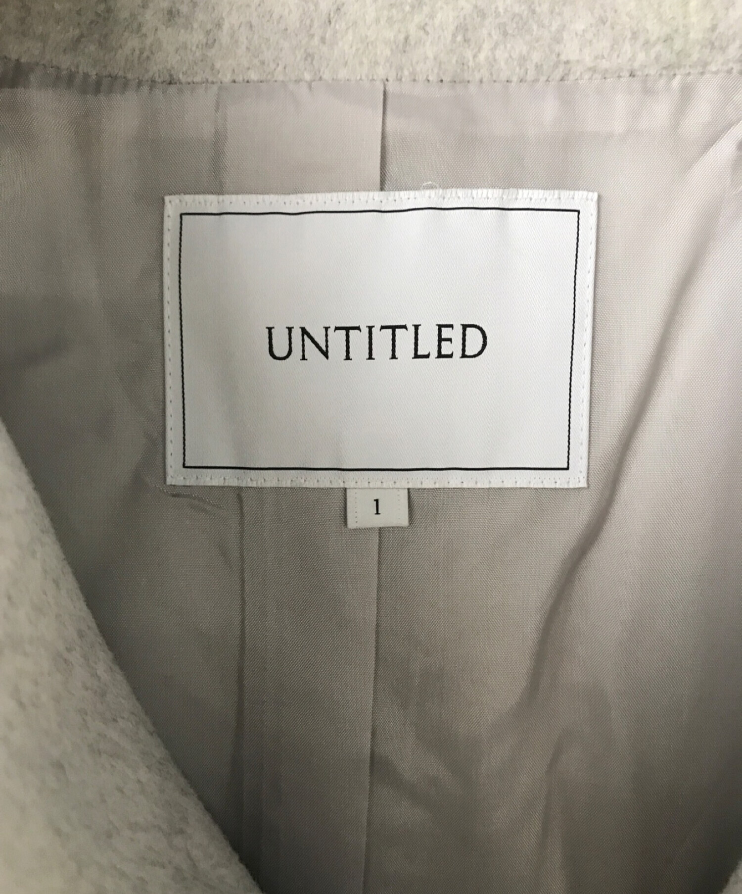 メーカー Untitled アンタイトル ヌーベルプラティナム 株 ワールド 通販 Paypayモール スタンドカラーコート World Online Store ブラック