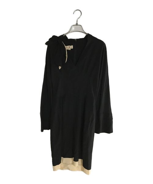 MARNI（マルニ）MARNI (マルニ) ブラウスワンピース ブラック サイズ:40の古着・服飾アイテム