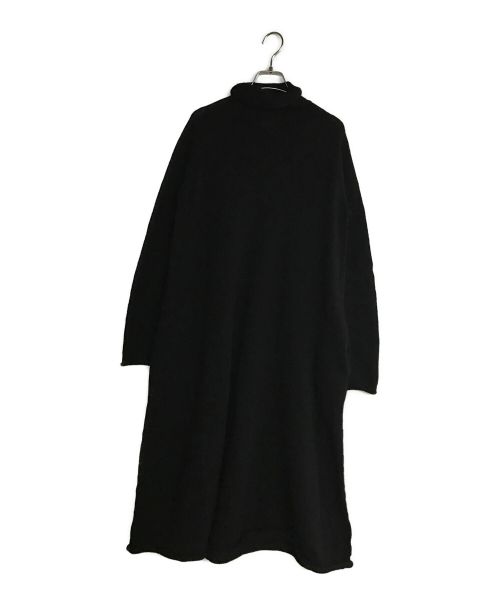 YOHJI YAMAMOTO（ヨウジヤマモト）YOHJI YAMAMOTO (ヨウジヤマモト) ロールネックニットワンピース ブラック サイズ:Mの古着・服飾アイテム
