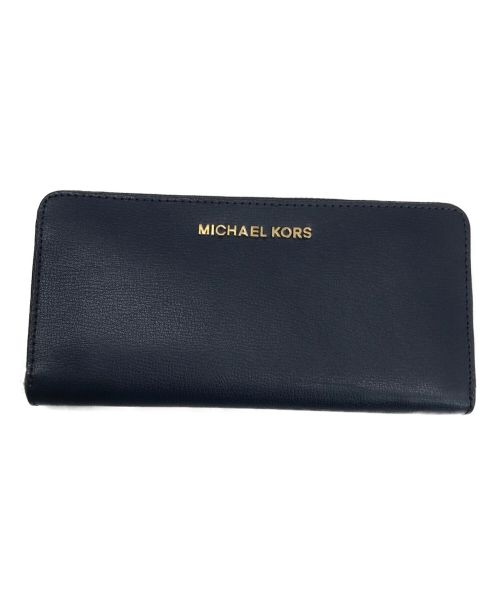 MICHAEL KORS（マイケルコース）MICHAEL KORS (マイケルコース) 長財布 ネイビーの古着・服飾アイテム
