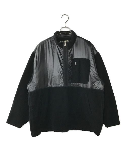 SEVESKIG（セヴシグ）SEVESKIG (セヴシグ) ハーフジップジャケット ブラック サイズ:Lの古着・服飾アイテム