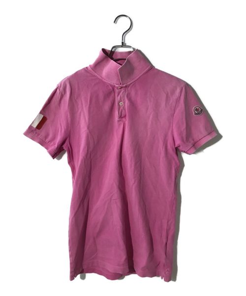 MONCLER（モンクレール）MONCLER (モンクレール) ポロシャツ ピンク サイズ:Sの古着・服飾アイテム